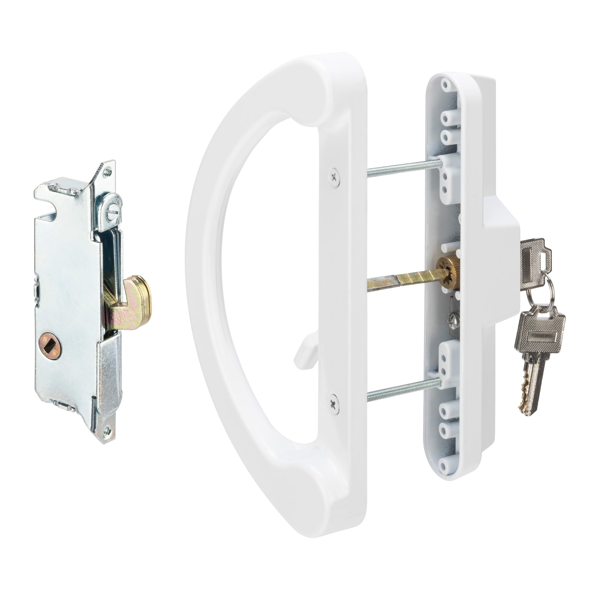 HILLMASTER Sliding Glass Door Handle with Mortise Lock and Key